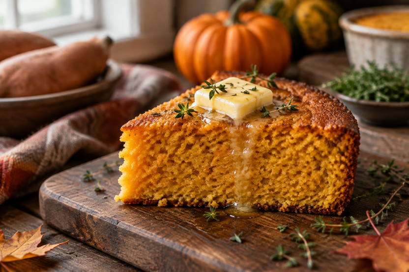 Irresistibly Sweet & Savory Sweet Potato Cornbread Recipe – allhoursrecipes