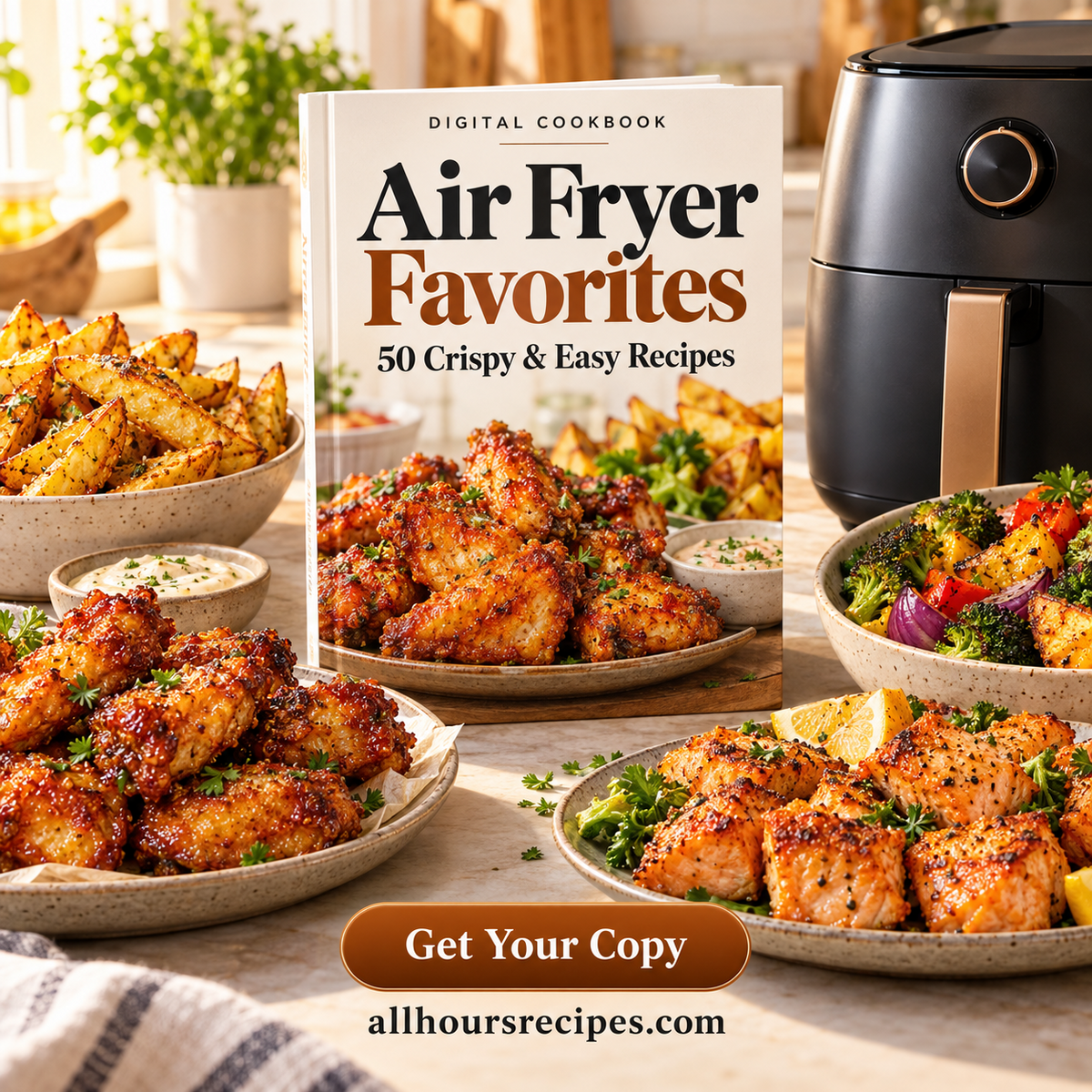 Air Fryer Favorites: 50 Crispy & Easy Recipes